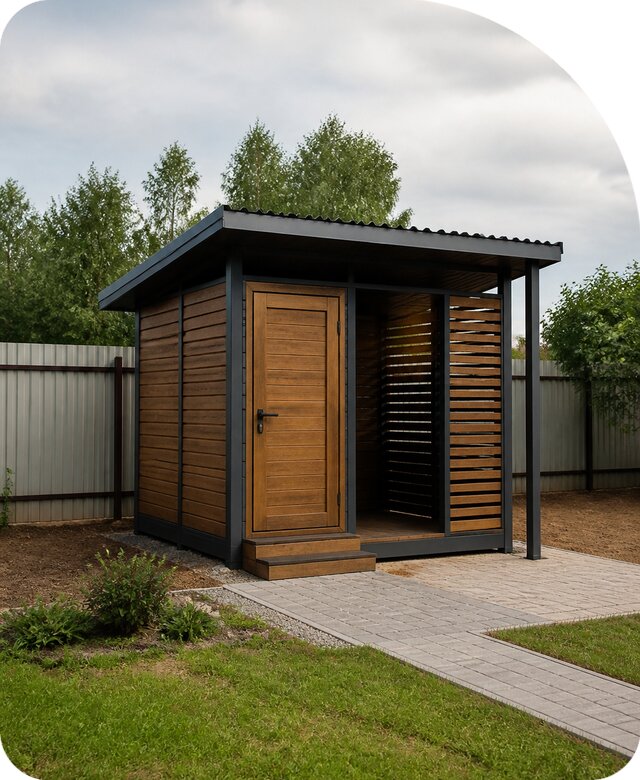 Туалет с хозблоком в Добрянке под ключ от 126275 р | РадиДОМА-Дбр